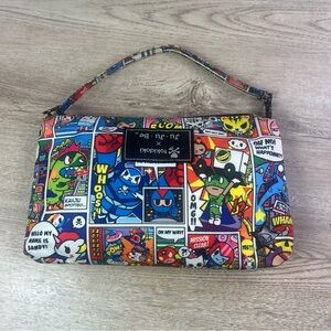 JuJuBe‎ Tokidoki Collaboration Comic Book Print Cosmetic Bag Pouch Wristlet